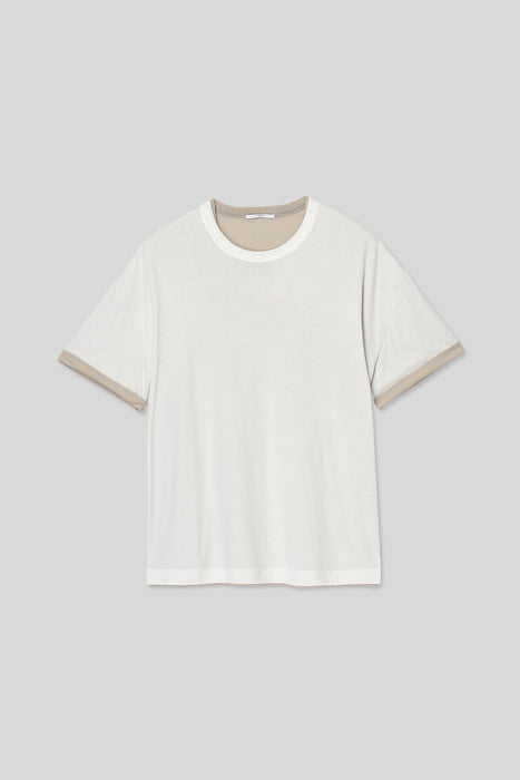 Cotton Cashmere T Shirt_Gray