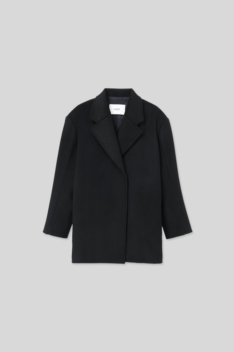 [Pre-Order] Double Wool Tailored Coat_Black