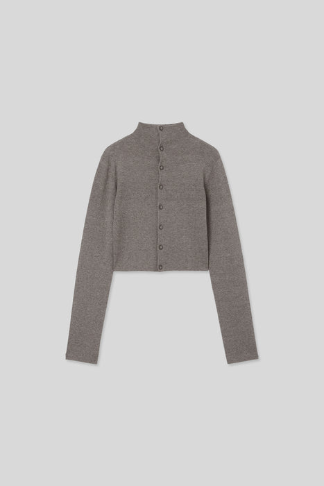 035(Size) Yak Brend Knit Cardigan_Brown