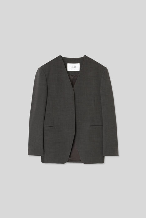 ※035 Double-Weave Jacket_Middle Gray