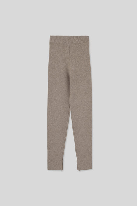 36 Cashmere Blend Knit Leggings_Mocha