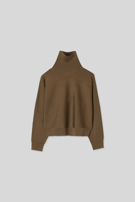 ＊Wool Silk Turtleneck Knit_Mocha