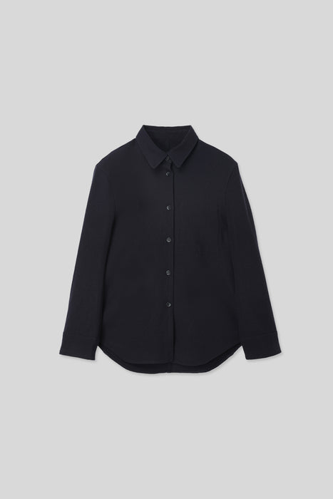 Dry Wool Shirts_Navy