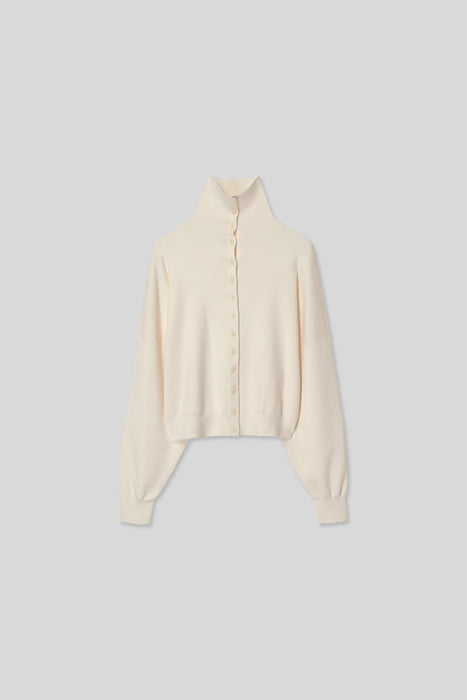 Wool Silk Cardigan_Off White