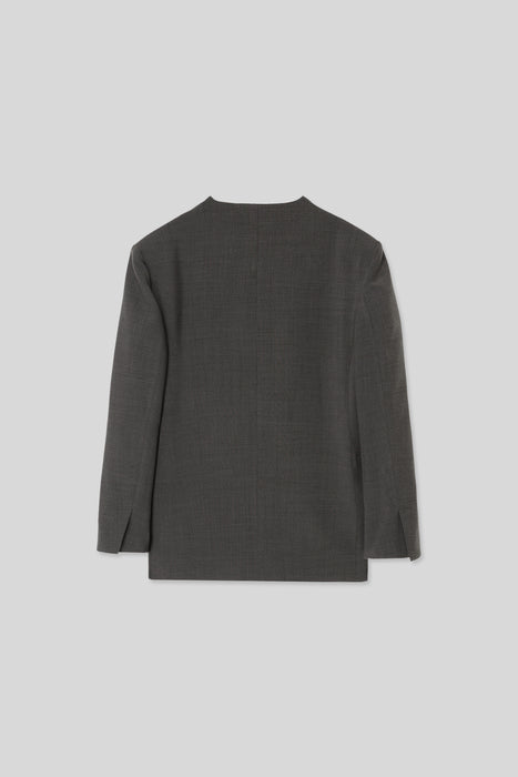 ※035 Double-Weave Jacket_Middle Gray