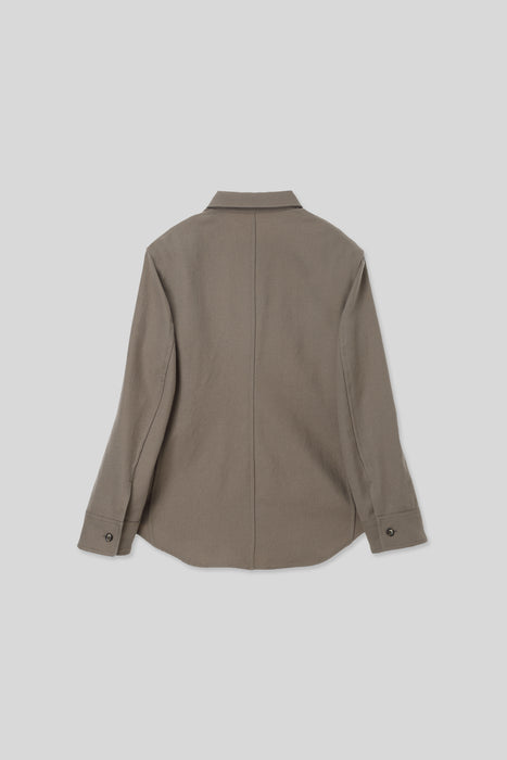 Dry Wool Shirts_Sand Beige