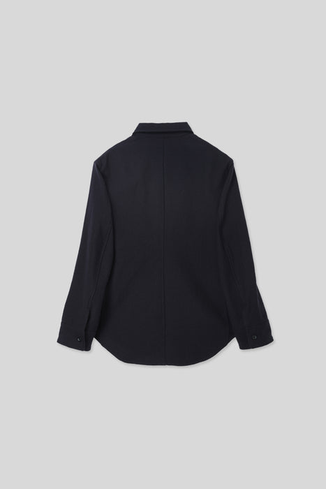 Dry Wool Shirts_Navy