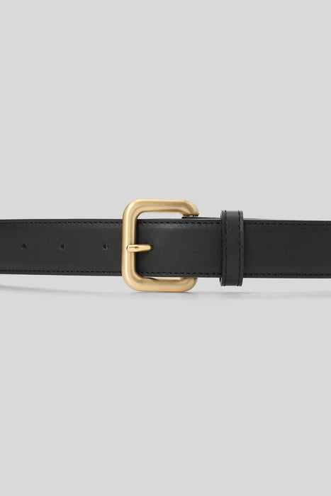 Classic Leather Belt_Gold