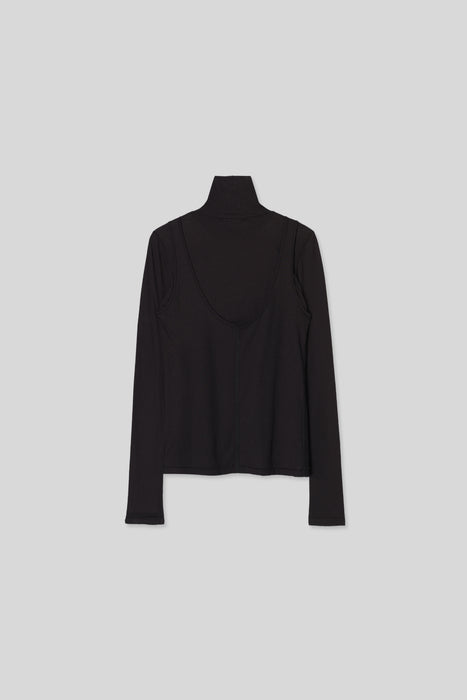 Cotton Cashmere Tops_Black
