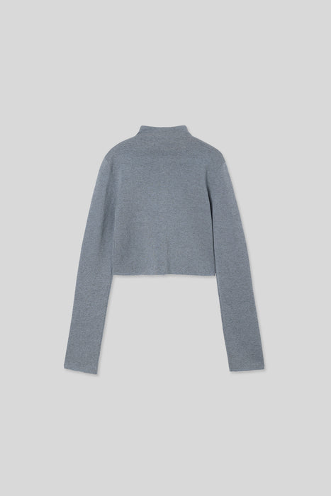 Yak Brend Knit Cardigan_Blue