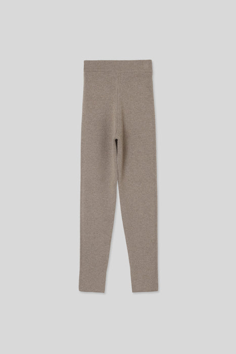 36 Cashmere Blend Knit Leggings_Mocha