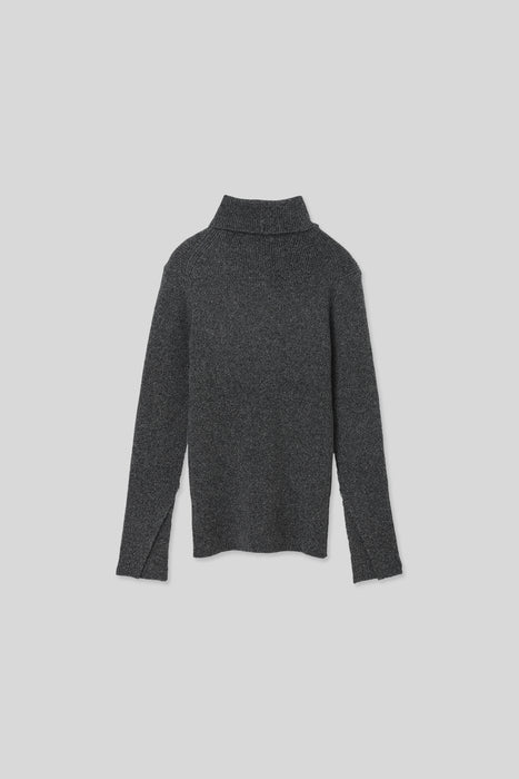 Melange yarn Knit_Gray