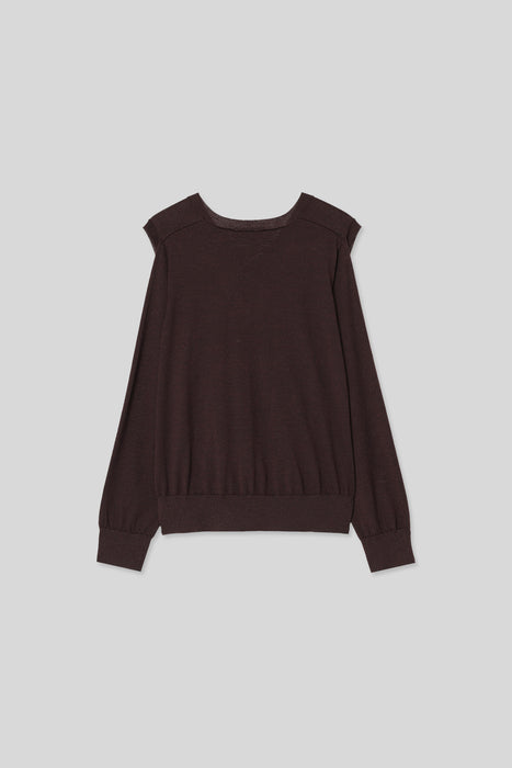 High gauge gimmick Knit_Burgundy