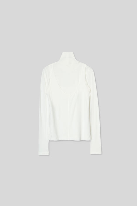 Cotton Cashmere Tops_White