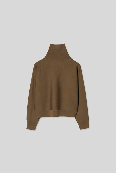 ＊Wool Silk Turtleneck Knit_Mocha