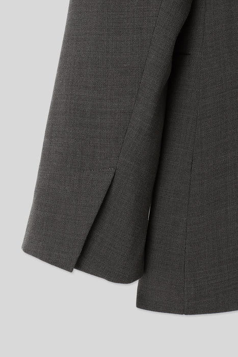 ※035 Double-Weave Jacket_Middle Gray
