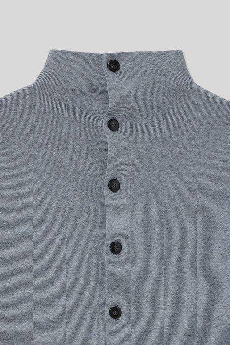 Yak Brend Knit Cardigan_Blue