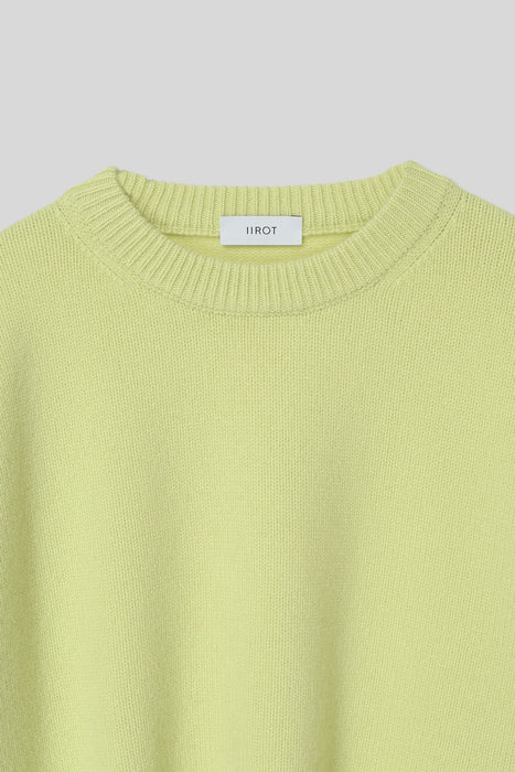 Lamb’s Wool Crew Neck Knit_Lime