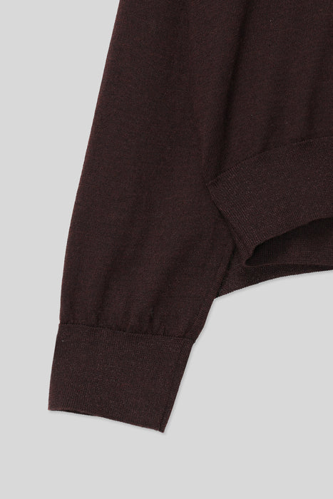 High gauge gimmick Knit_Burgundy
