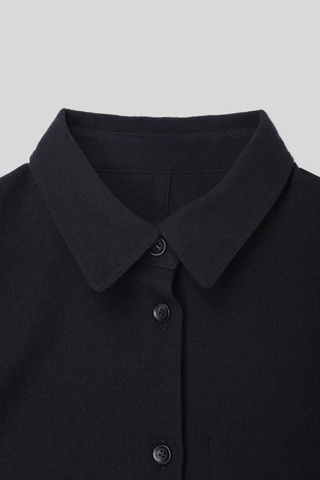 Dry Wool Shirts_Navy