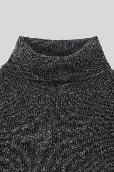 Melange yarn Knit_Gray