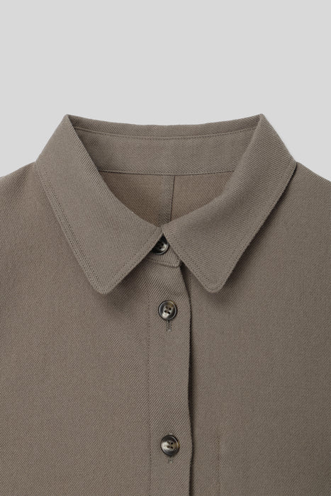 Dry Wool Shirts_Sand Beige