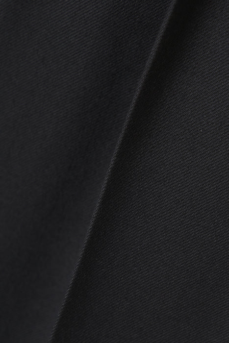 36 Wool Blend Tuck Trousers_Black