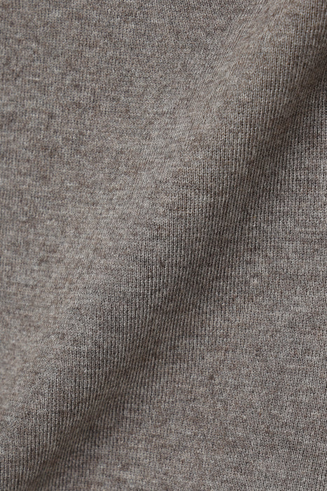Yak Brend Sleevless Knit Top_Brown