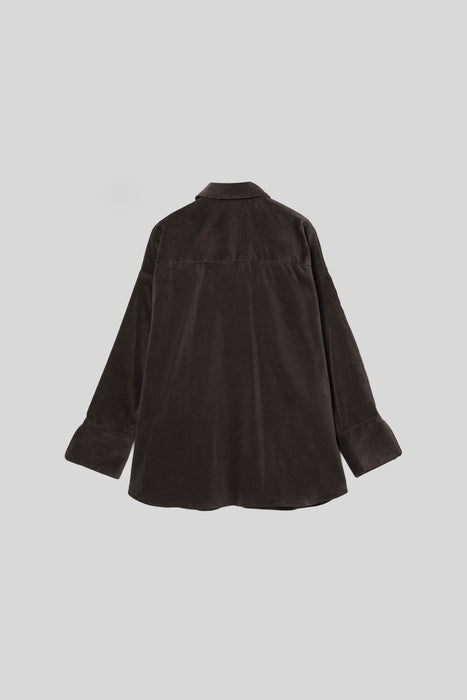 FinxCotton Corduroy Shirt_Smoky Gray