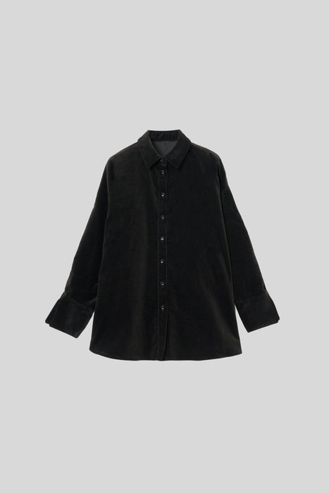 FinxCotton Corduroy Shirt_Smoky Gray