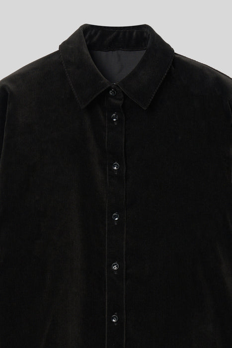 FinxCotton Corduroy Shirt_Black
