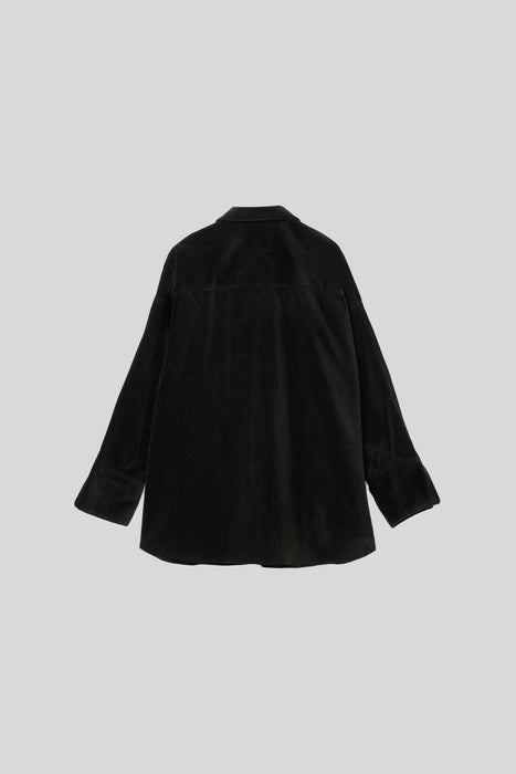 FinxCotton Corduroy Shirt_Black