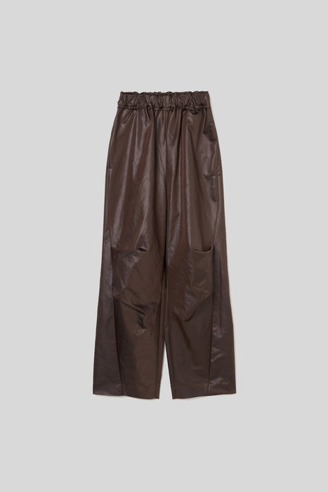 Leather touch trouser