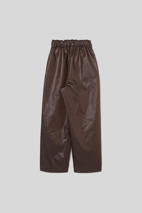 Leather touch trouser