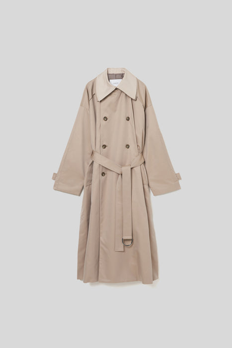 High count cotton Trench coat