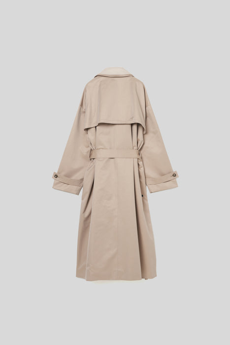 High count cotton Trench coat