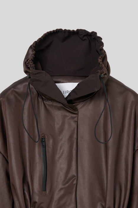 Leather touch tech Coat