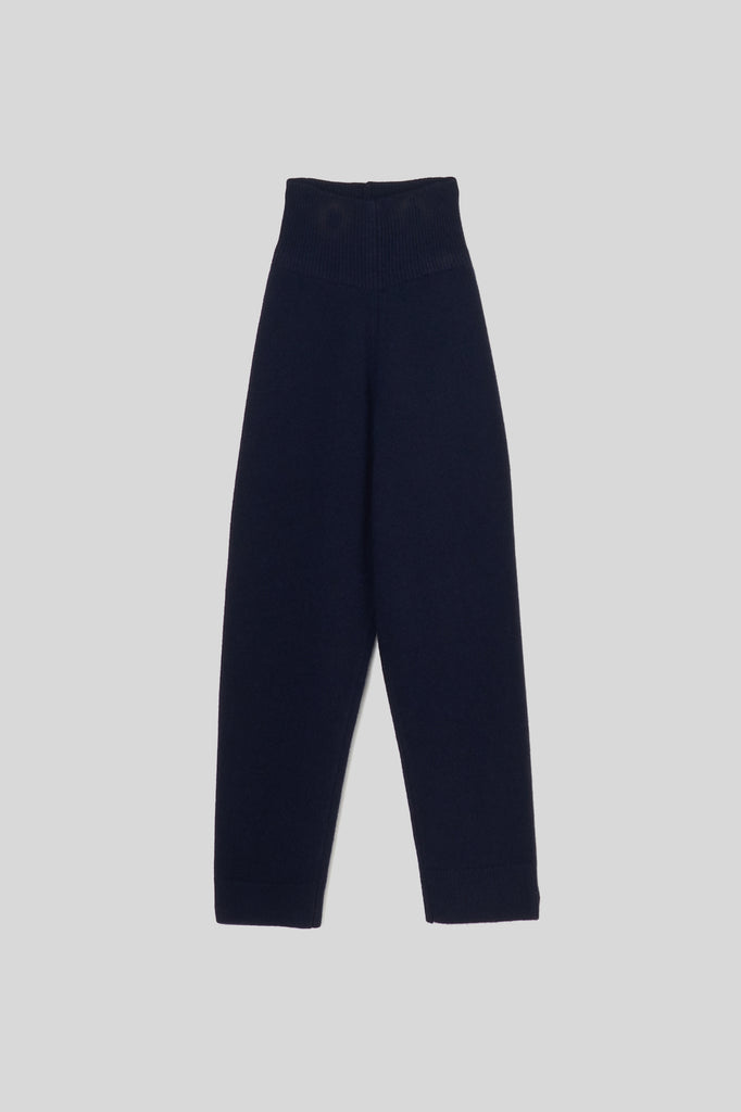 Knit Trousers_Navy– IIROT
