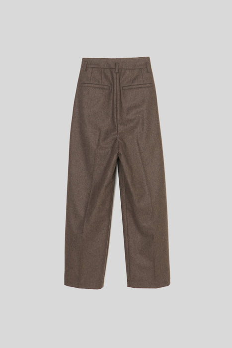 Flannel tuck Trouser