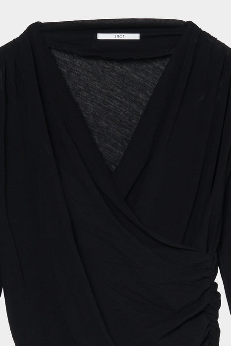 Sheer Crossover Top_Black