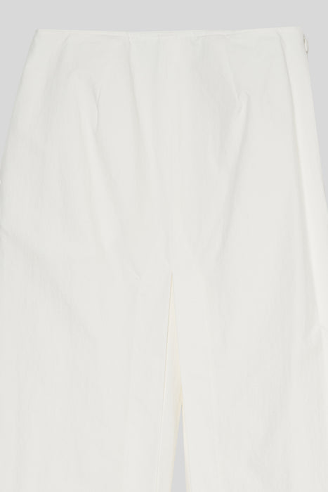 Cotton Broad Layer Trouser_White