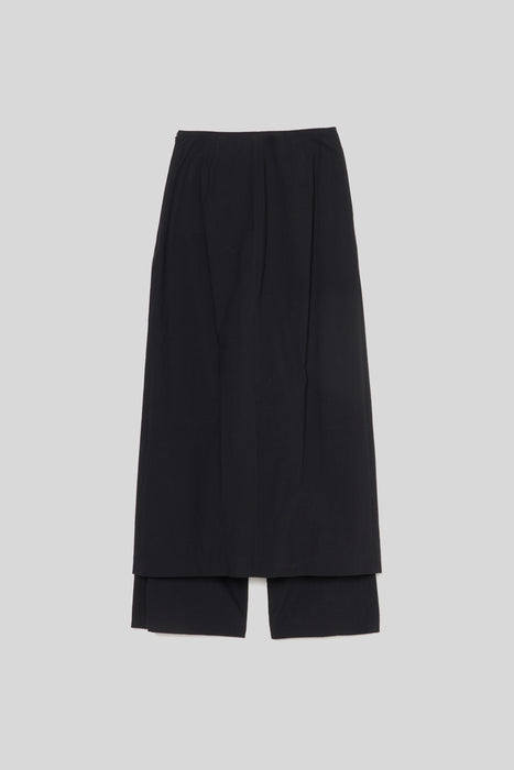 Cotton Broad Layer Trouser_Black