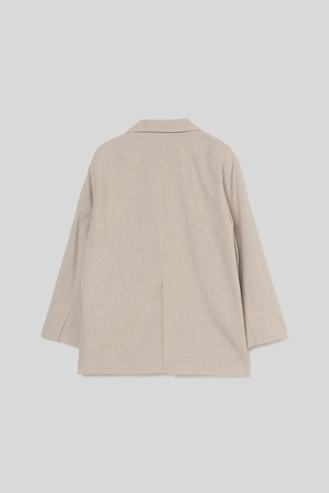 Plane weave Jacket_Beige