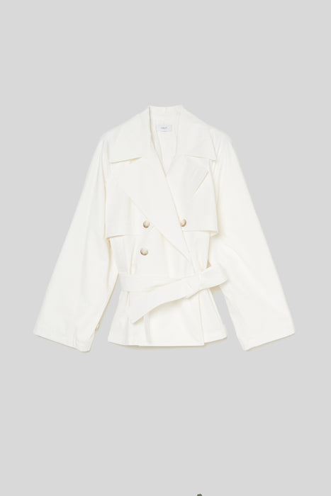 Rich weather Trench Coat_White