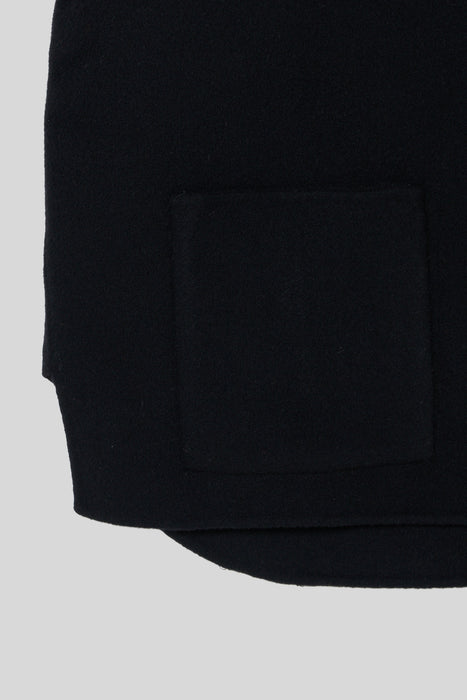 Double Cross Wool Shirt Jacket_Black