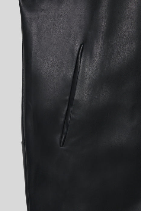Synthetic Leather Jacket_Black