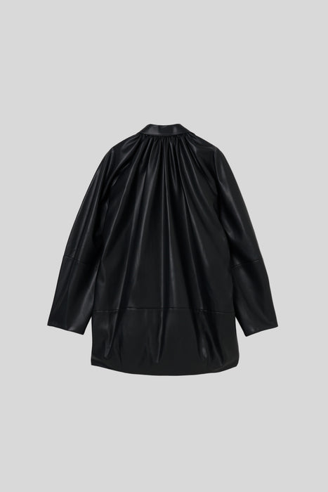 Synthetic Leather Jacket_Black
