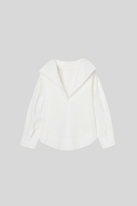 Paper Folding Blouse_White