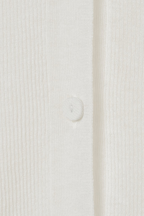 033-Rib Knit Cardigan_White