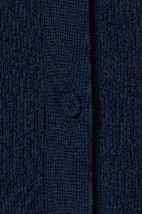033-Rib Knit Cardigan_Dark Navy